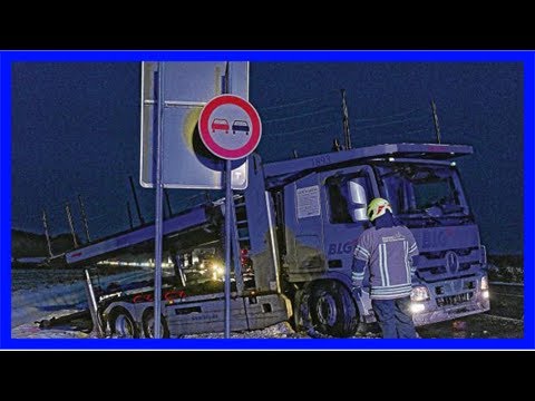 Am freitagabend: rutschige straßen nach schneeschauern