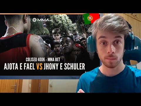 PORTUGUÊS REAGE a JHONY E SCHULER X AJOTA E FAEL