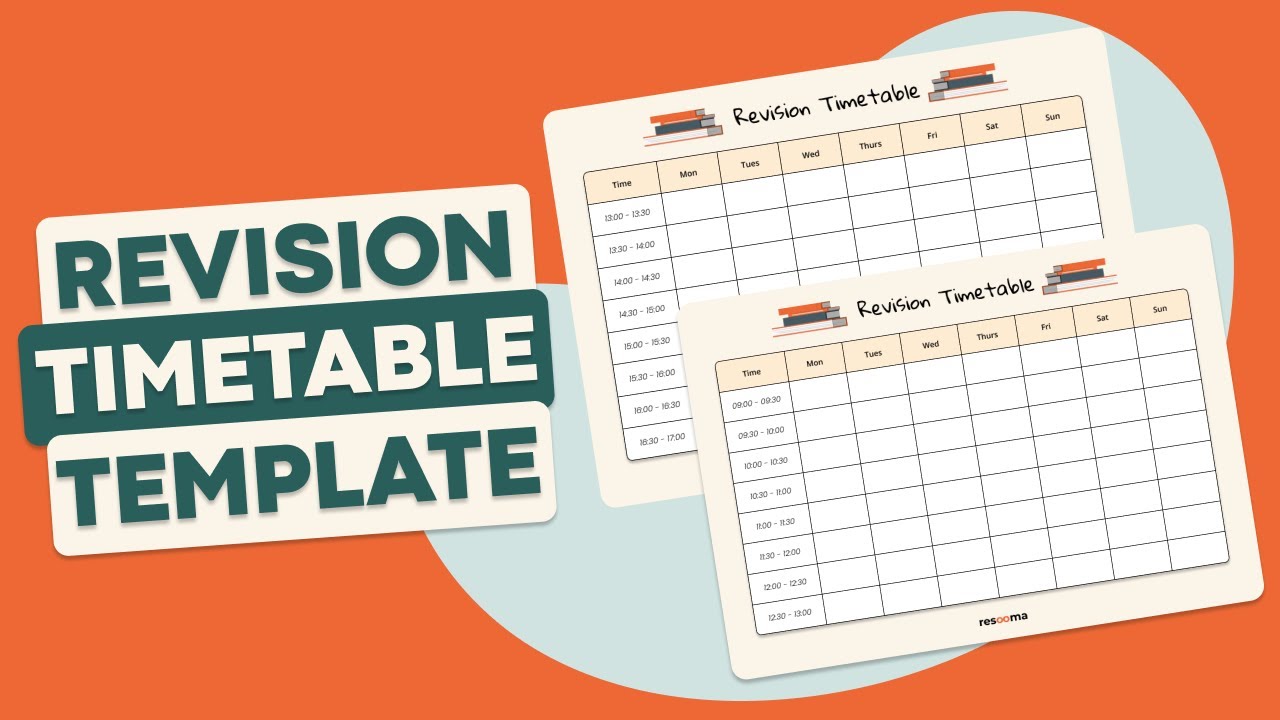 How to Make a Revision Timetable | Revision Timetable Template