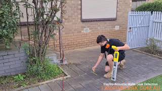 How to find an underground water leak outside using leak detection!