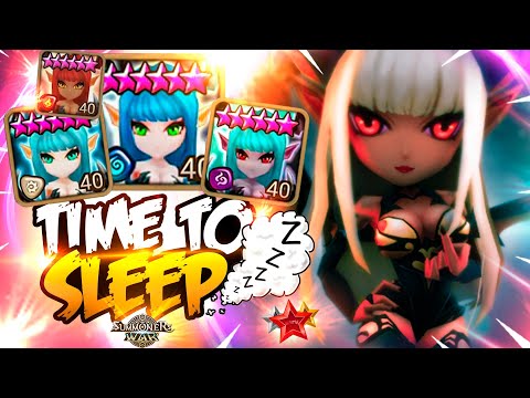 ULTRA TOXIC Sleep Team with MASS SUCCUBUS - Summoners War