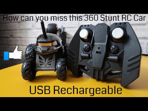Mirana USB Rechargeable Remote Control Stunt Toy Car unboxing | 360 Degree Spin  | Made in India