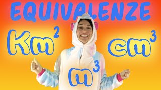 Equivalenze con metri al quadrato e metri al cubo