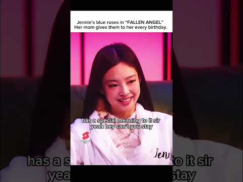 Jennieblue roses in FALLEN ANGELA birthday tradition from her mom#JENNIE #FALLENANGEL#BLACKPINK#KPOP
