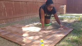 How to Install Patio Tiles on Grass | DIY Yard Project