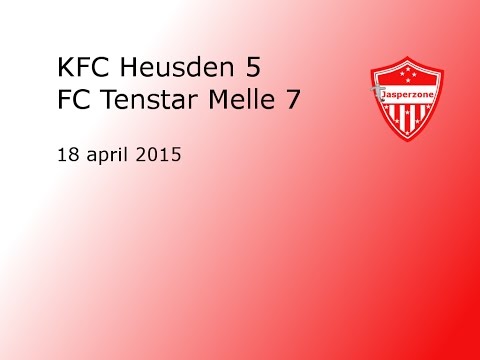20150418 KFC Heusden - FC Tenstar Melle