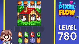 Pixel Flow Level 780 Solution Walkthrough