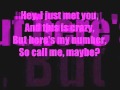 call me maybe by carly rae jenson 