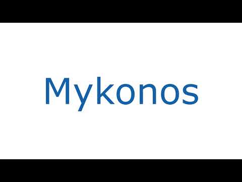 How To Pronounce Mykonos With Greek Accent