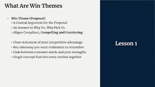 Win Theme Masterclass FY2026 (video 03) for Winning Federal Contracts by Government Contractors