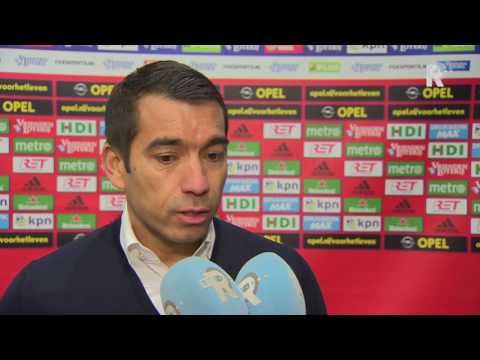 Giovanni van Bronckhorst na afloop van Feyenoord - Sparta