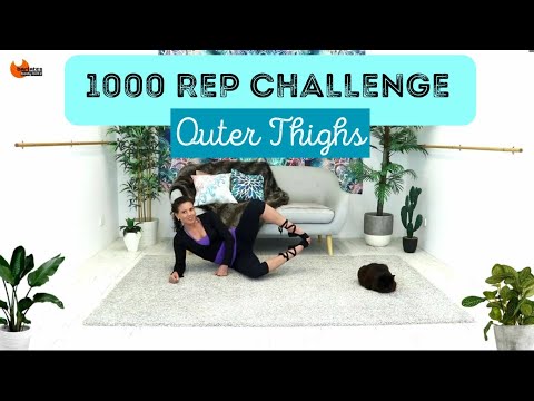 30 min Sleek Thigh Torture - 1000 Rep Challenge Outer Thighs Pilates Mat workout Barlates Body Blitz