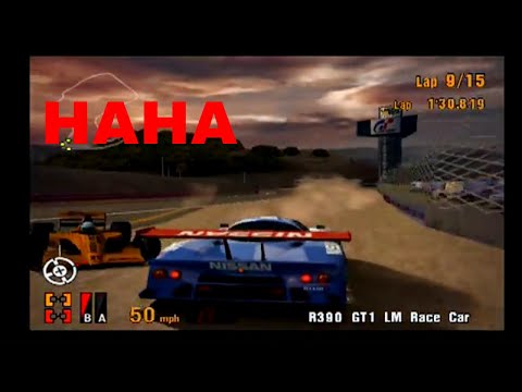 Gran Turismo 3 EPIC RACE! Hilarious R390 Spins! Laguna Seca EPICNESS :) Part 19!
