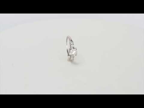 Circa 1930s Deco Era GIA Certified 0.99ct Diamond Platinum Engagement Ring