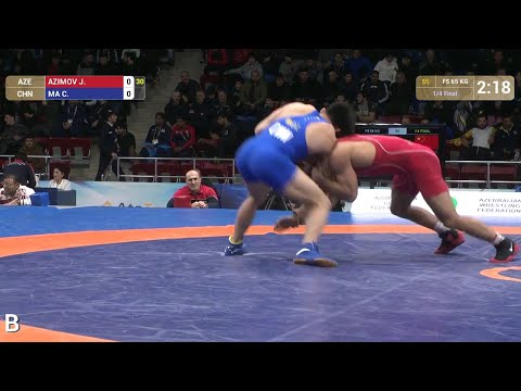 1/4 FS - 65 kg: J. AZIMOV (AZE) df. C. MA (CHN), 4-3