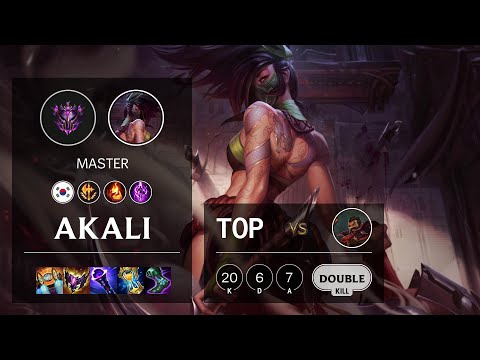 Akali Top vs Graves - KR Master Patch 11.24b