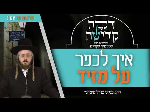דקה מתורתו של רבינו האלשיך הקדוש - יום ג' פרשת צו