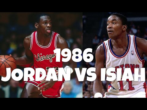 Michael Jordan Highlights vs Isiah Thomas Highlights 1986