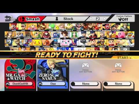 GX:  SSB4 Wii U KOTH 11/28/15 (2nd Tier, Losers) - SWS Angelo vs Dae