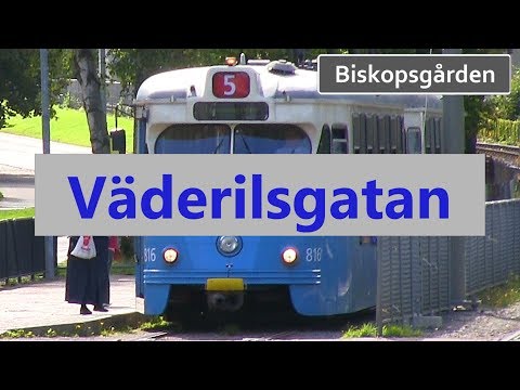 Spårvagnar vid Väderilsgatan Biskopsgården Göteborg