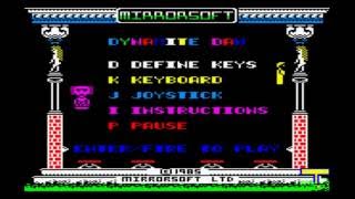 Amstrad CPC - Dynamite Dan (title screen)