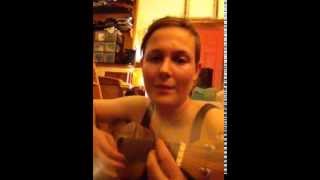 Baby Olive and I kiss in the moonlight.