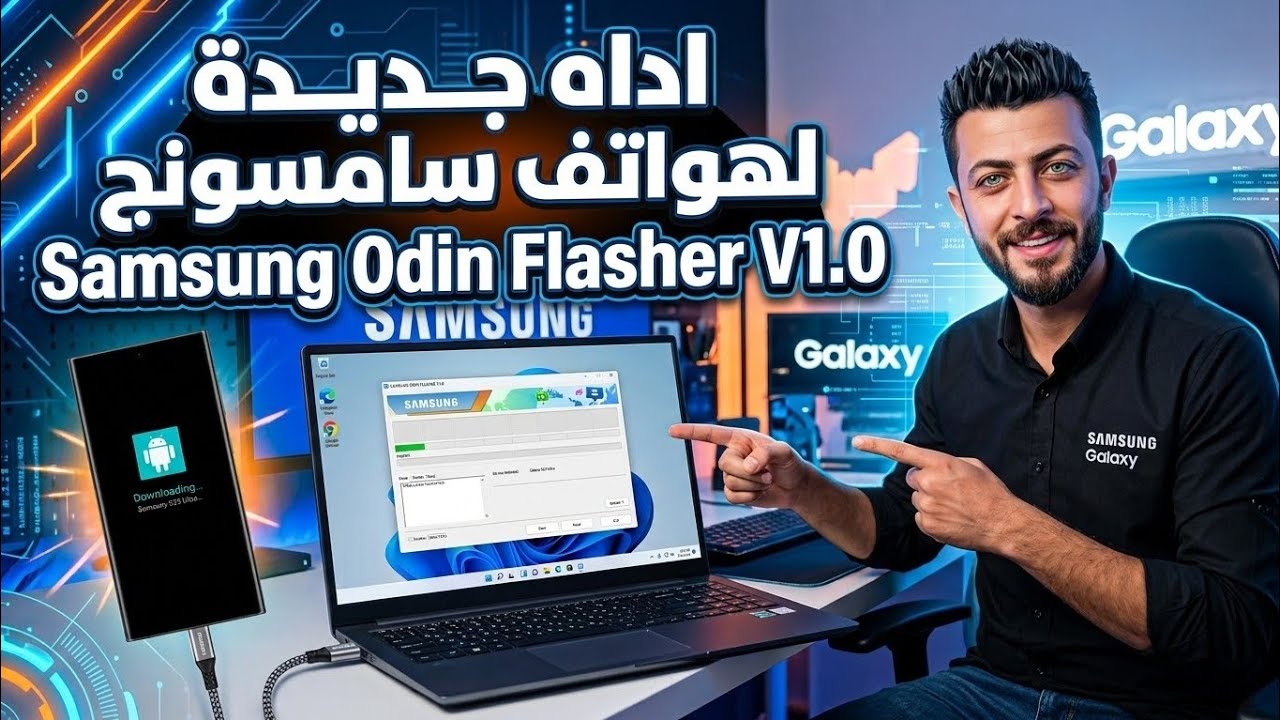 اداه جديدة لهواتف سامسونج Samsung Odin Flasher V1.0