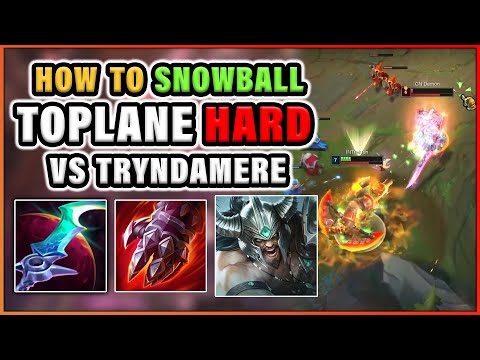 How To Snowball Top Lane HARD vs Tryndamere | Renekton Vs Tryndamere | Commentary #14