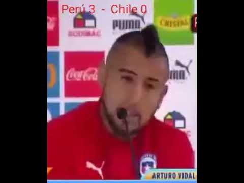 Vidal habla despues del partido contra perú😂😂