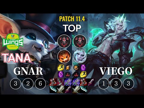JAG TaNa Gnar vs Viego Top - KR Patch 11.4
