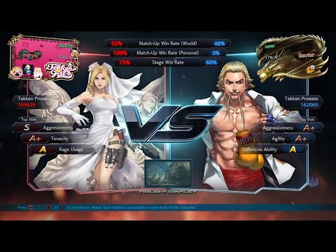 TEKKEN 7 - Nina (Onyxe Blade) Versus Steve (Jvykiid)