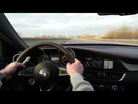 Alfa Romeo Giulia Quadrifoglio 510 HP Top Speed 311 Km/h AUTOBAHN 2021