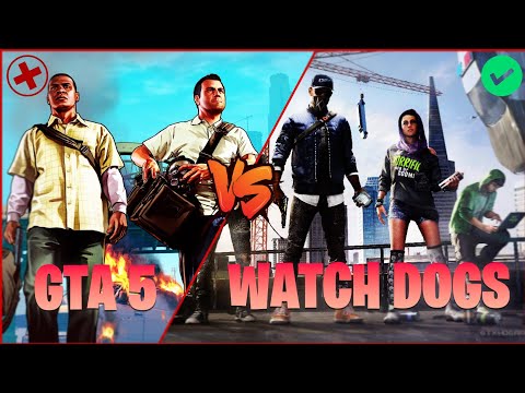 GTA 5 vs Watch Dogs 2 | Direct Comparison In Hindi