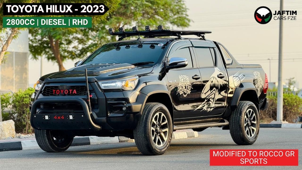 Toyota Hilux MODIFIED TO ROCCO GR SPORTS | NUDGE BAR | AUTO TRANSMSSION | LEATHER SEATS | JBL MULTIMEDIA SCREEN A video