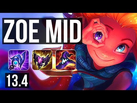 ZOE vs ORIANNA (MID) | 9/1/10, 1.9M mastery, 600+ games, Dominating | KR Master | 13.4