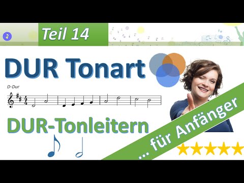Noten lesen lernen - Lektion 14 | DUR (Tonleitern: C, G, D, F)