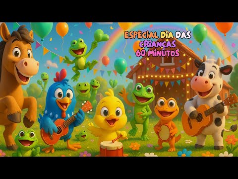 Dia das Crianças | 1 Hora de Músicas Infantis Divertidas | Turma da Gabi na Fazenda|Desenho Infantil