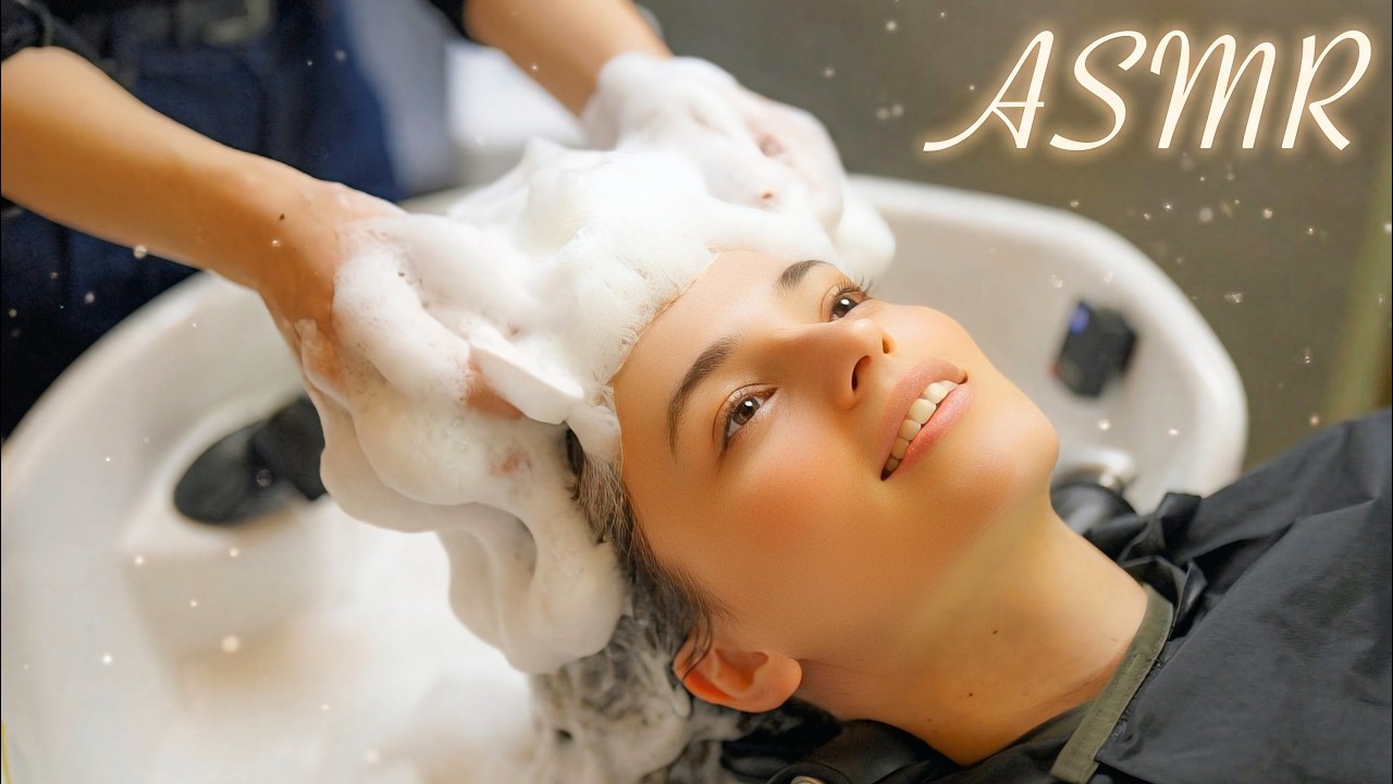 脳がとろけるASMR🫧モコモコ泡の「泡泡シャンプー」で至福の時間 (Foam Head ASMR)