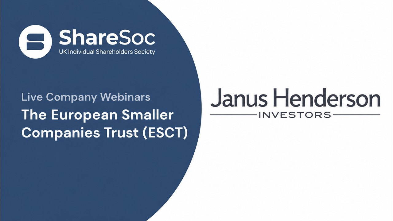 Thumbnail for ShareSoc Webinar with The European Smaller Companies Trust (ESCT) - October 2026