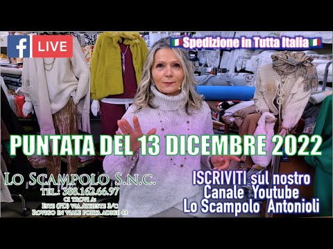 PUNTATA N.62 del 13/12/2022 - Lo Scampolo di Antonioli -🇮🇹 TESSUTI SARTORIALI E ABBIGLIAMENTO MODA🇮🇹