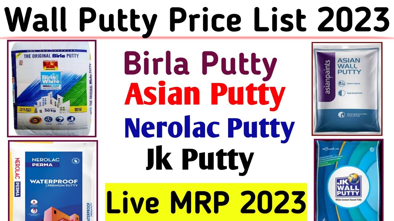 Wall Putty Live MRP Price | Wall Putty Price In India