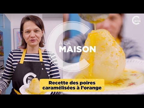 Recette des poires caramélisées à l’orange