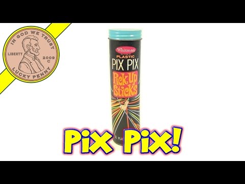 Whitman Plastic Pix Pix Pick Up Sticks Game, 1968