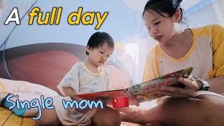 Cooking, workout, and a night time story - single mom's daily Vlog in China