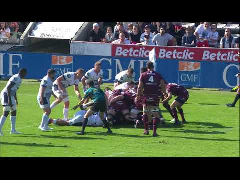 TOP 14 - Essai de Ben TAMEIFUNA (UBB) - Bordeaux-Bègles - Montpellier HR - J06 - Saison 2021/2022