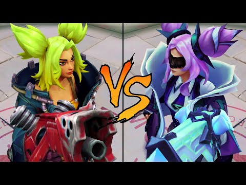 Zeri VS Withered Rose Zeri Skin Comparison Spotlight 2022
