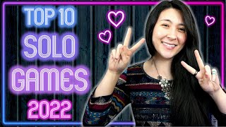 My TOP 10 SOLO BOARD GAMES! 2022 Edition 🎊🎉