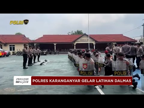 PRESISI UPDATE: POLRES KARANGANYAR GELAR LATIHAN PENGENDALIAN MASSA 16/04/25 (10.00)