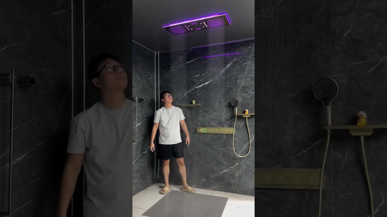 ( # 2350 )1️⃣ Transform Your Bathroom with the Luxury Color-Changing Rainfall Shower @MaviGadgets