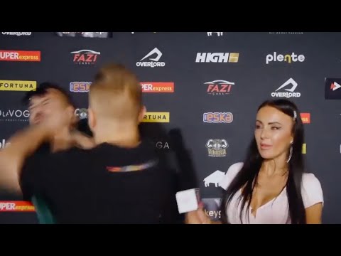 MMA Fighter Amadeusz “Ferrari” Roslik Sucker Punches YouTuber During Interview